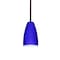 Besa Lighting Riva 9 Cord Pendant, Cobalt Blue Matte, Bronze Finish, 1x75W Incandescent 1TT-1511CM-BR - alternate 1